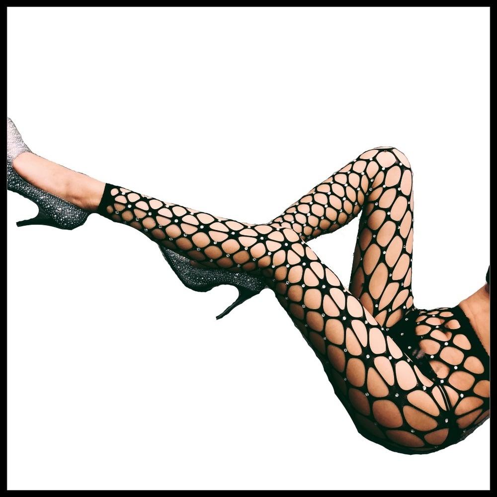 ❤️NEW Sexy Bling Fishnet Stockings - Picture 5 of 8